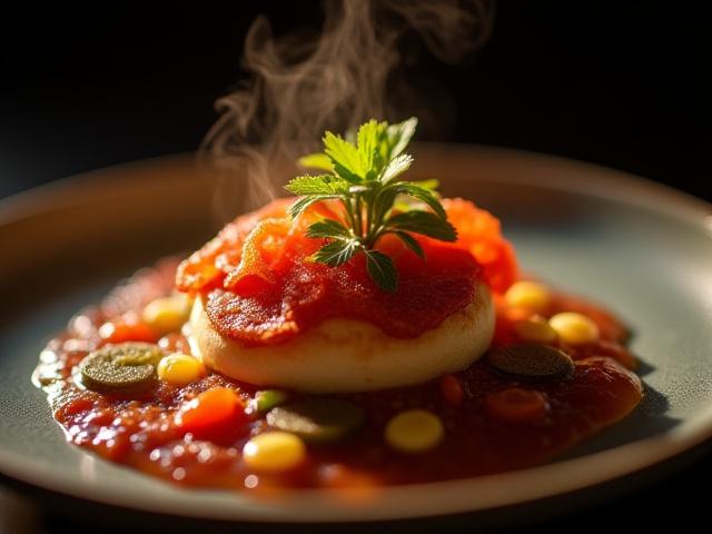 Fotografía de comida gourmet con estilo